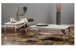 Silver Tusk Marble Table Series Silver Tusk Marble Table Series